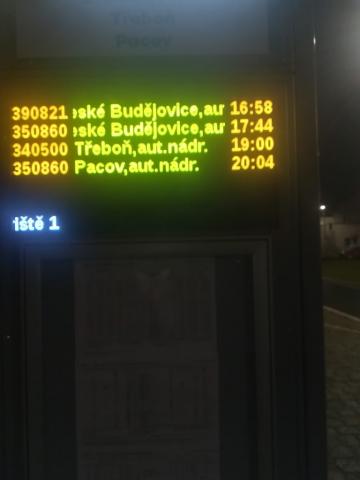 Fotografie Autobusové nádraží Veselí nad Lužnicí
