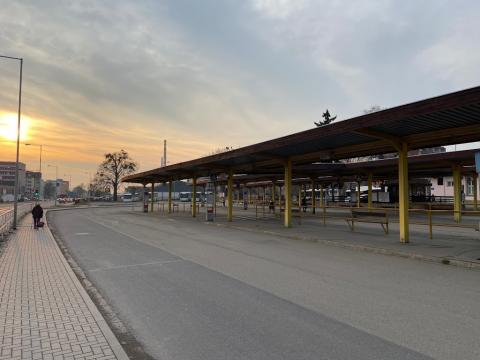 Fotografie Autobusové nádraží Rožnov pod Radhoštěm